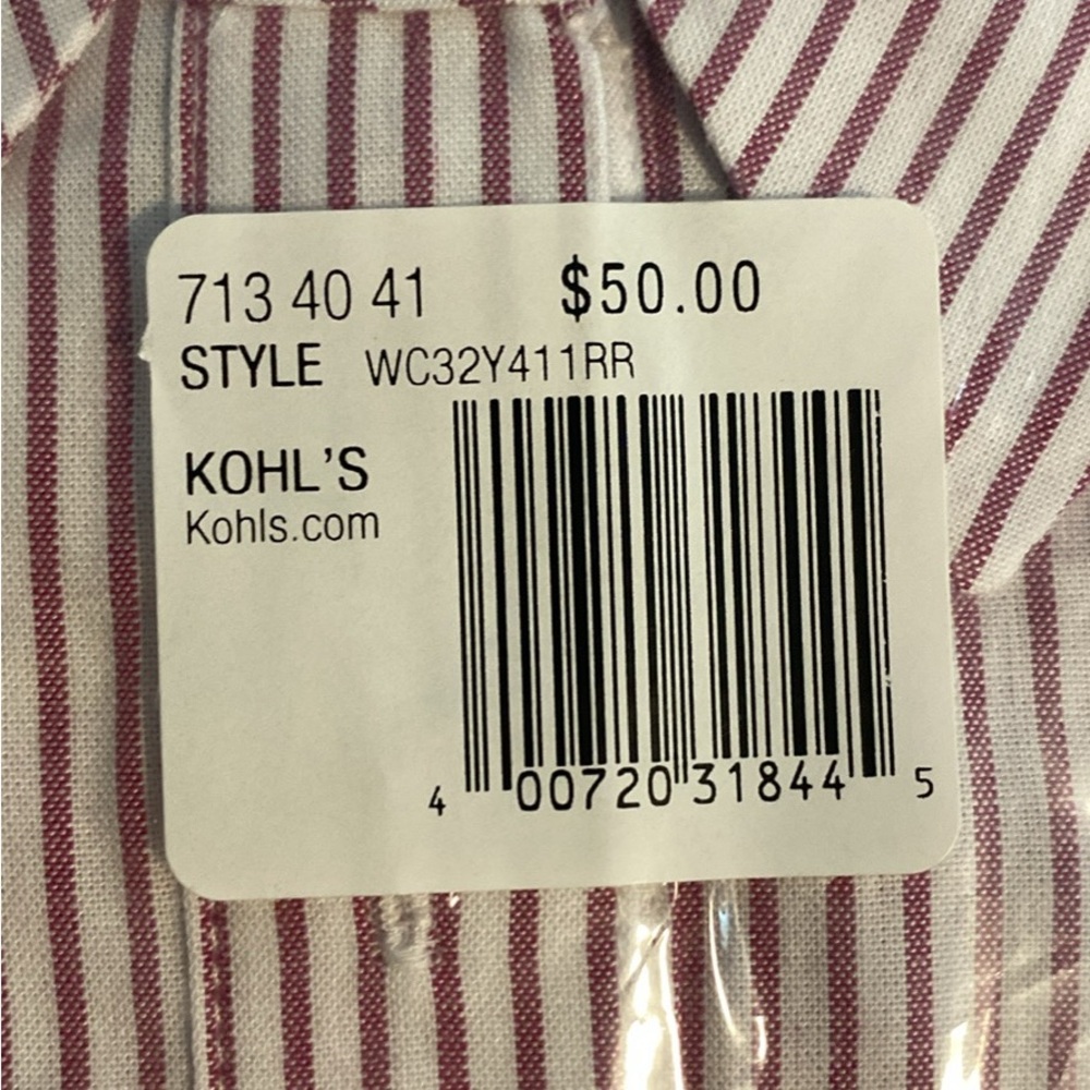 Croft & Barrow Pink Tie-Front Robe - Picture 8 of 9
